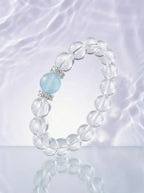 Clear Quartz & Aquamarine Bracelet