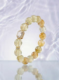 Yellow Pyramid Quartz Bracelet