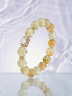 Yellow Pyramid Quartz Bracelet
