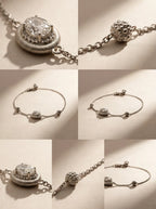 S925 Silver Brushed Pigeon Egg Bracelet (Adjustable)