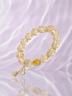 Yellow Pyramid Quartz Bracelet