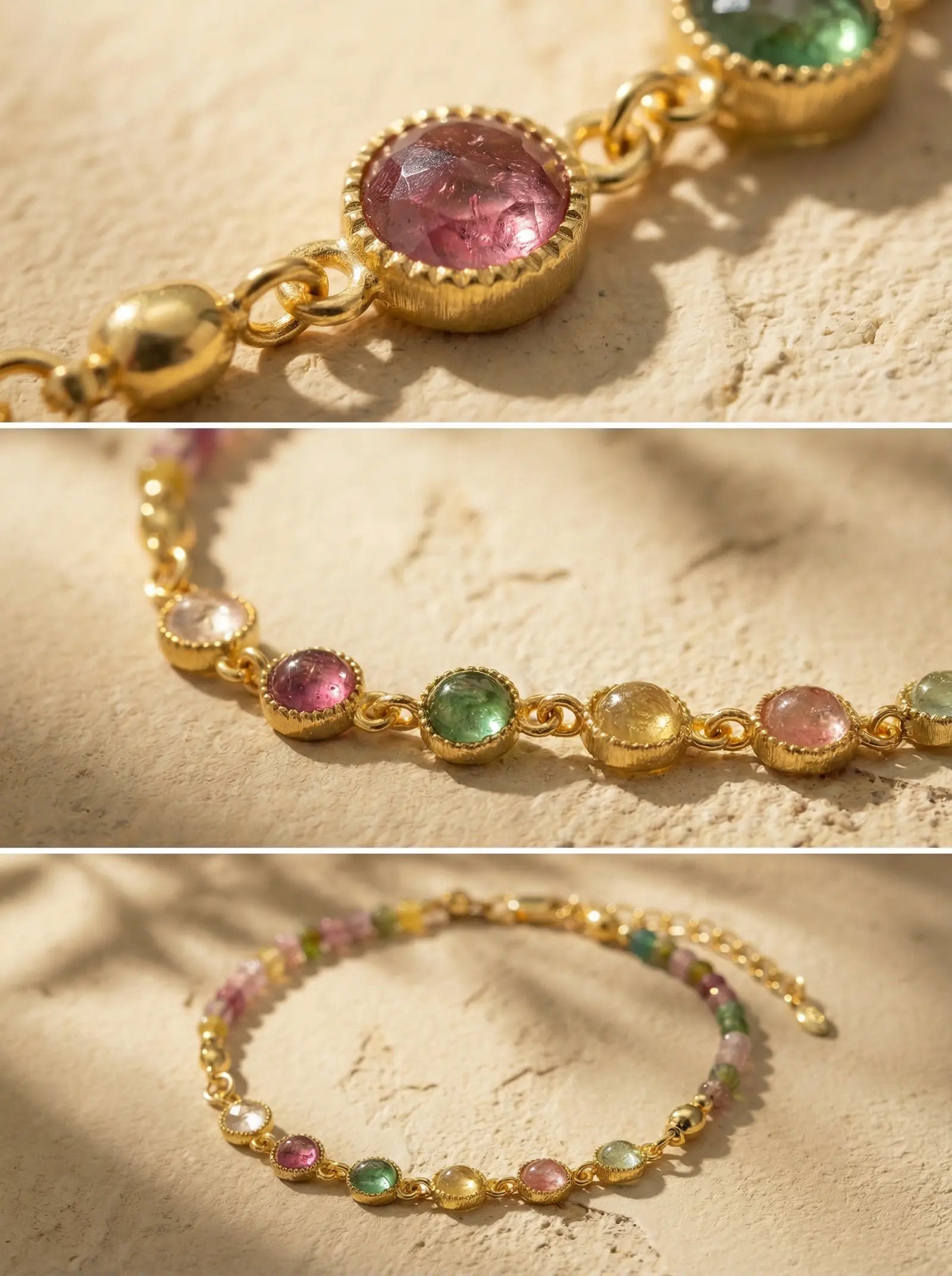 S925 Silver Natural Tourmaline Bracelet