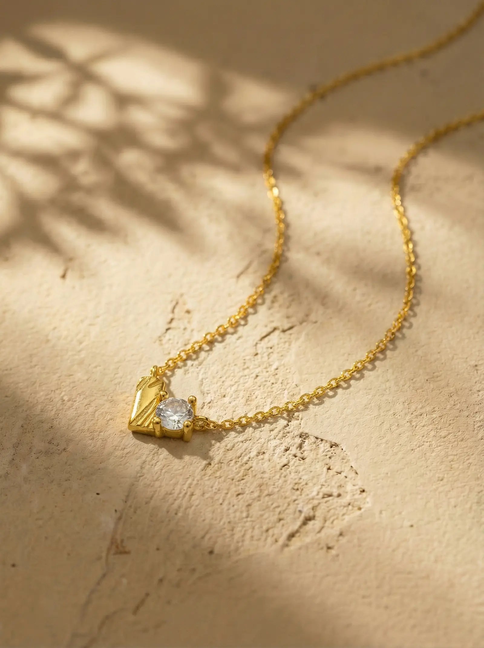 S925 Silver Heart Zircon Necklace