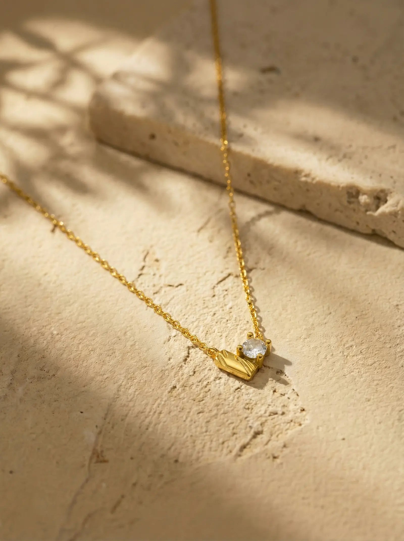 S925 Silver Heart Zircon Necklace