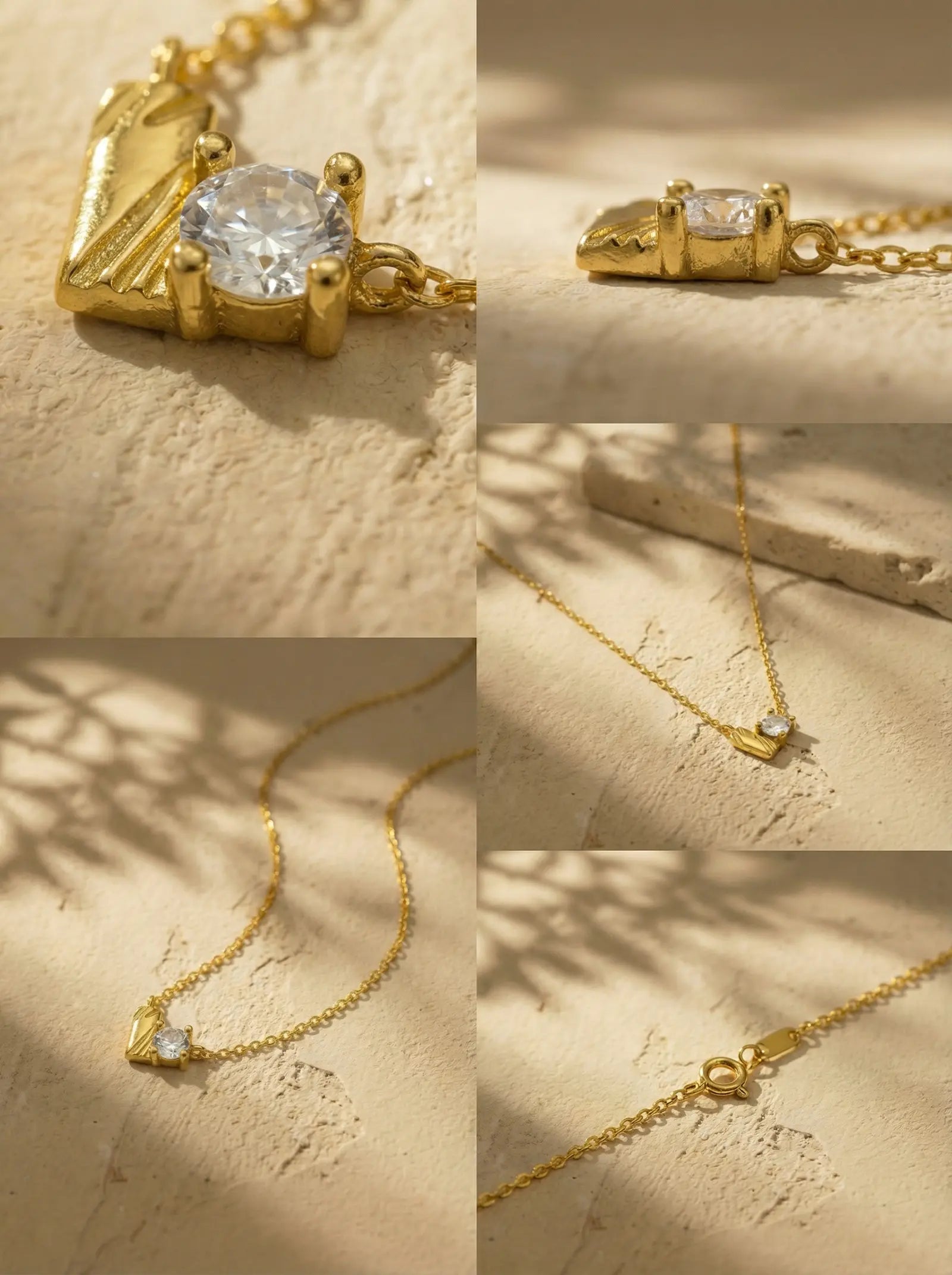 S925 Silver Heart Zircon Necklace