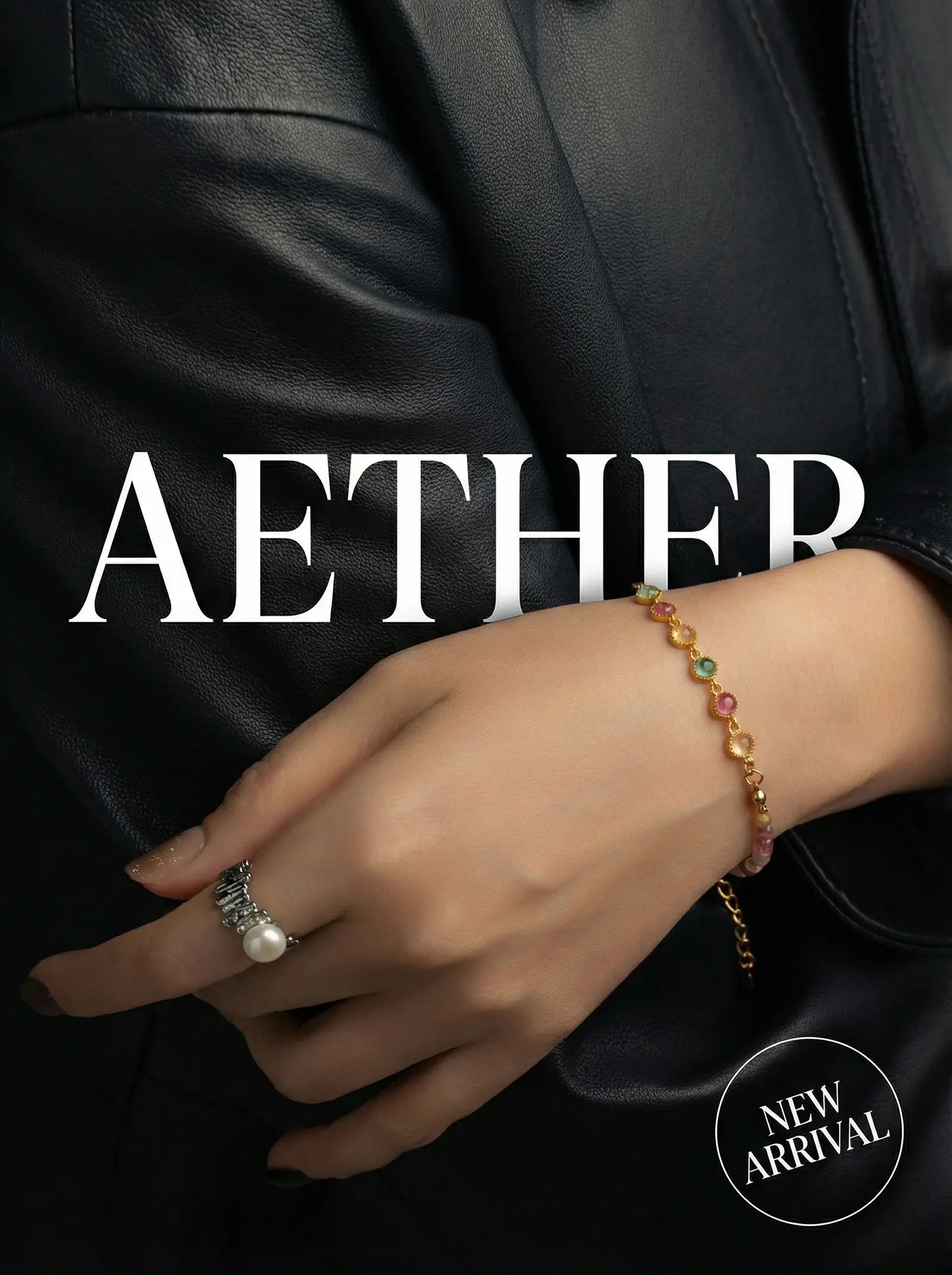 S925 Silver Natural Tourmaline Bracelet