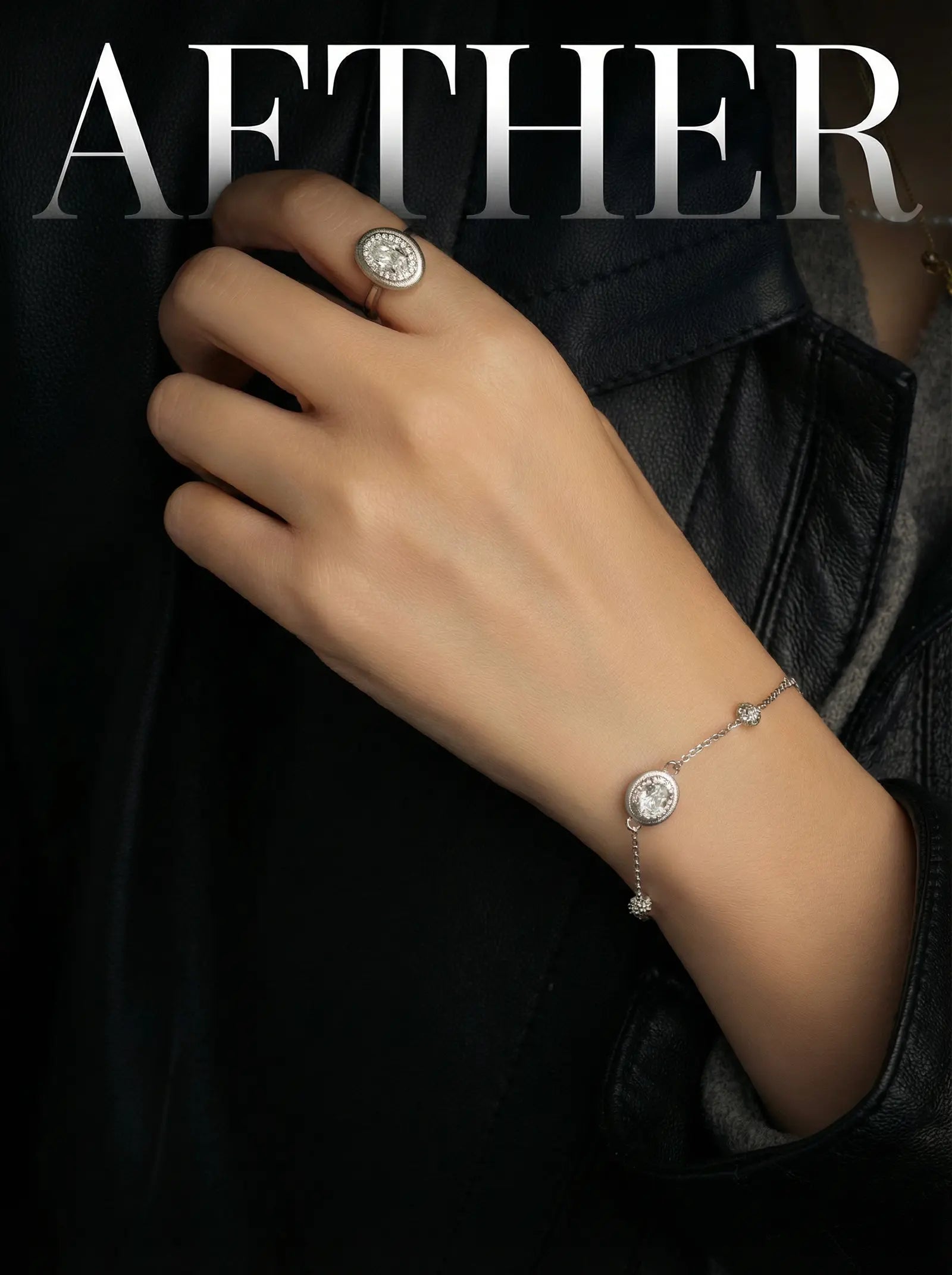 S925 Silver Brushed Pigeon Egg Bracelet (Adjustable)