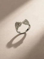S925 Silver Stardust Textured Ring (Adjustable)