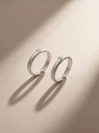 S925 Silver Satin Brushed Zircon Ring (Adjustable)